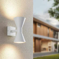 TRIO ARDAS outdoor wall lamp 2xGU10 IP44 white, black