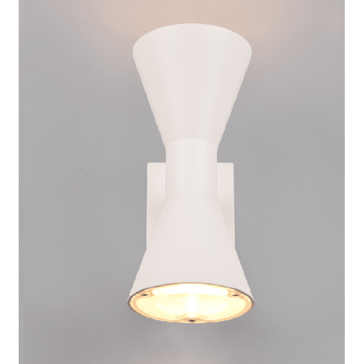 TRIO ARDAS outdoor wall lamp 2xGU10 IP44 white, black