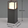 TRIO WITHAM LED garden lamp with color change IP54