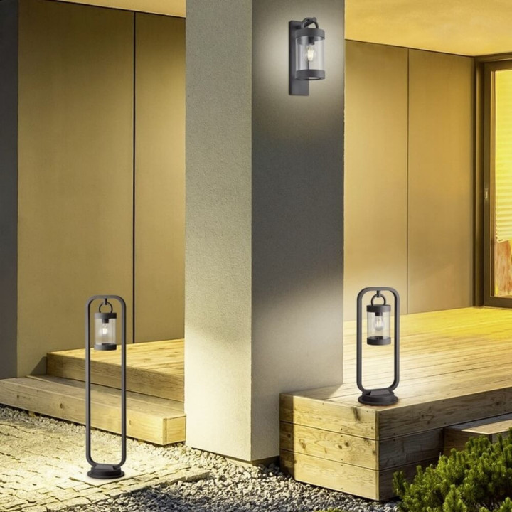 TRIO SAMBESI lampa ogrodowa stojąca z czujnikiem zmierzchu