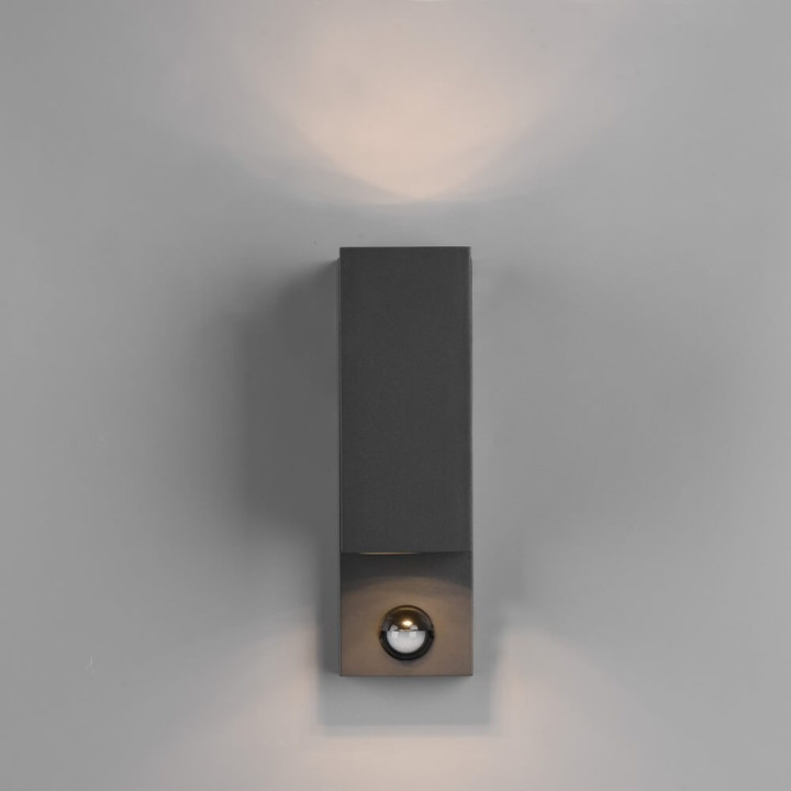 TRIO ROYA outdoor wall lamp with up/down motion sensor