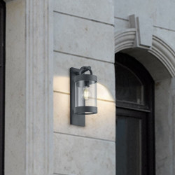 TRIO SAMBESI outdoor wall lamp with twilight sensor IP44