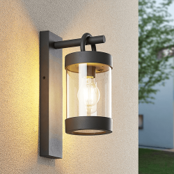 TRIO SAMBESI outdoor wall lamp with twilight sensor IP44