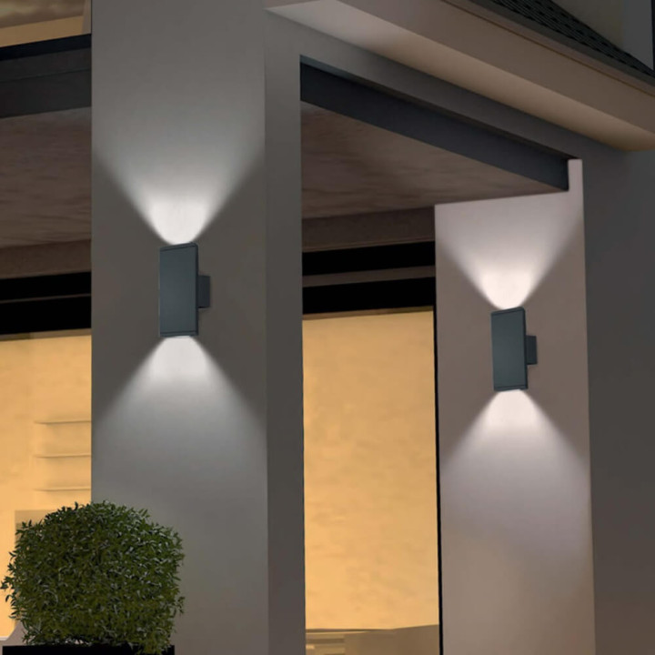 TRIO COLORADO kinkiet zewnętrzny LED 3000K świeci g&oacute;ra/d&oacute;ł
