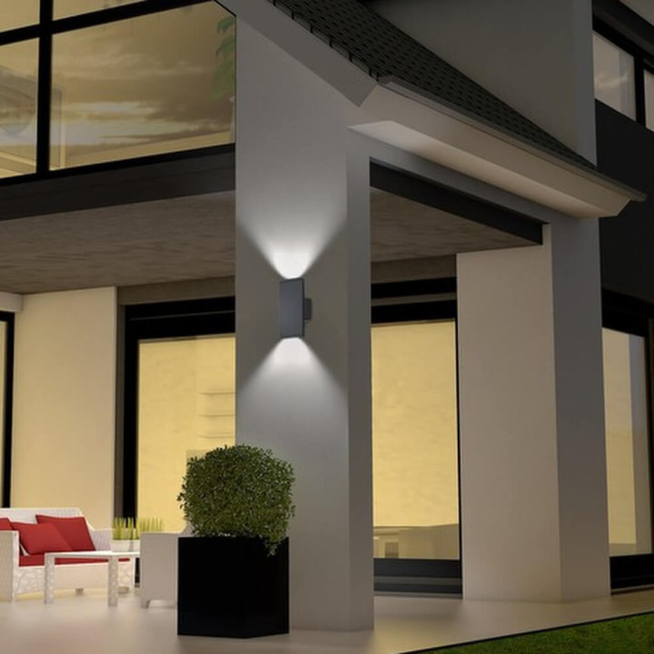TRIO COLORADO kinkiet zewnętrzny LED 3000K świeci g&oacute;ra/d&oacute;ł