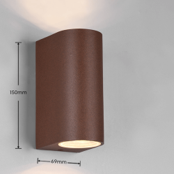 TRIO ROYA round outdoor wall lamp GU10 IP44