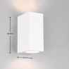 TRIO ROYA outdoor wall lamp GU10 IP44 lights up/down