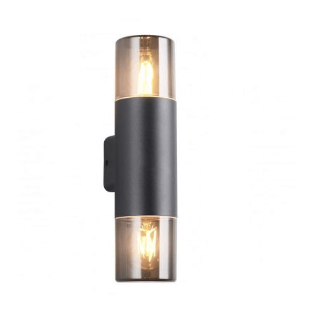 TRIO HOOSIC outdoor wall lamp IP44 black, up/down lighting TRIO HOOSIC outdoor wall lamp IP44 black, up/down lighting