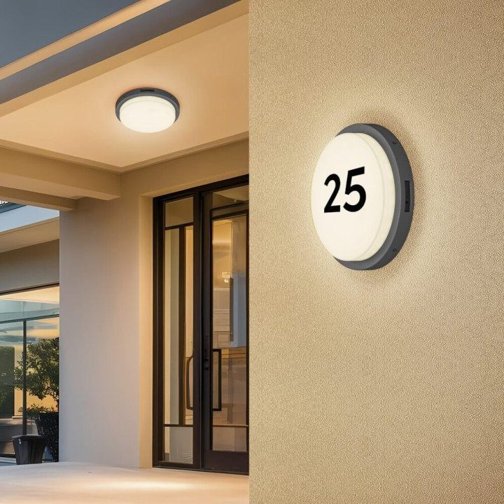 TRIO BERMEJO lampa sufitowa zewnętrzna IP54 czujnik ruchu
