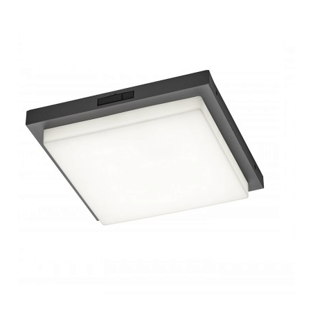 TRIO BERMEJO square ceiling lamp with motion sensor
