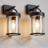 TRIO ALMERIA outdoor wall lamp E27 IP44 rusty, anthracite