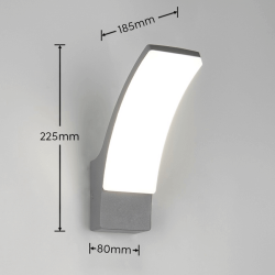 TRIO BEJA kinkiet zewnętrzny LED 12,5W IP44 antracyt