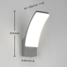 TRIO BEJA kinkiet zewnętrzny LED 12,5W IP44 antracyt