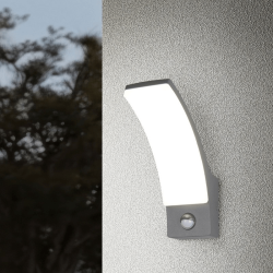 TRIO BEJA LED outdoor wall lamp anthracite with motion sensor