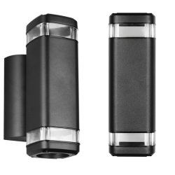 TRIO BARCELOS outdoor wall lamp black 2xGU10 IP44 up/down