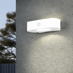 TRIO BILBAO solar wall lamp IP44 with motion and twilight sensor