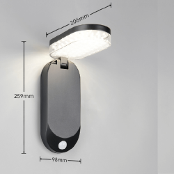 TRIO LAGOAS solar LED wall lamp with motion and twilight sensor