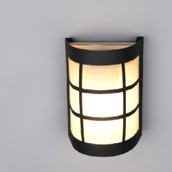 TRIO SINTRA black outdoor wall lamp E27 IP44 steel and glass