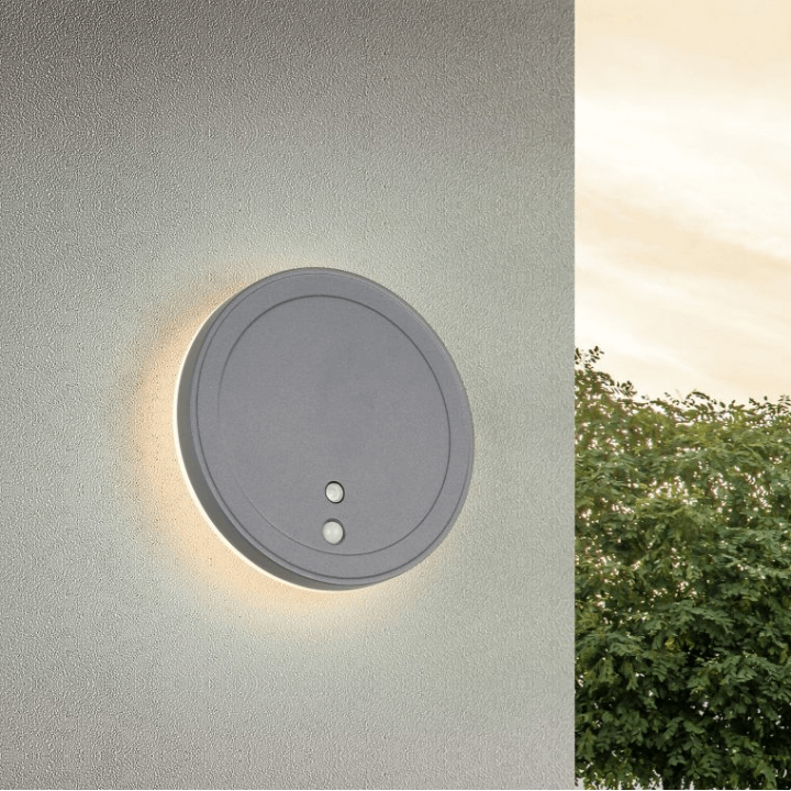 TRIO FORTALEZA outdoor wall lamp with motion and twilight sensor
