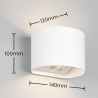 TRIO GENIE LED wall lamp IP44 with motion sensor 3 colors