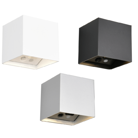 TRIO GENIE square LED outdoor wall lamp, motion sensor TRIO GENIE square LED outdoor wall lamp, motion sensor