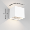TRIO GENIE square LED outdoor wall lamp, motion sensor