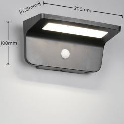 TRIO ATICO solar wall lamp with motion and twilight sensor IP44