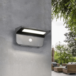 TRIO ATICO solar wall lamp with motion and twilight sensor IP44