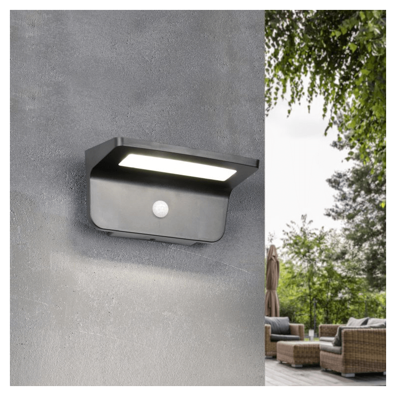 TRIO ATICO solar wall lamp with motion and twilight sensor IP44
