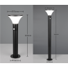 TRIO GORDA floor lamp for gardens with motion and twilight sensor