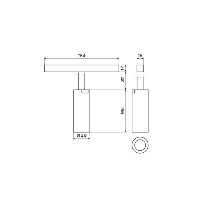 OXYLED MULTILINE S40 LV reflektor LED magnetyczny 11W