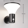 TRIO GORDA solar wall lamp LED 3W with motion and twilight sensor