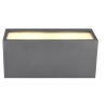 TRIO MAYENNE outdoor wall lamp IP44 white/anthracite/wood