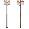 TRIO SAMBESI lampa ogrodowa stojąca 240cm czujnik zmierzchu
