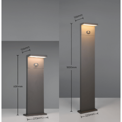 TRIO BLYDE outdoor LED lamp IP65 with motion sensor