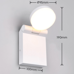 TRIO ADOUR LED outdoor wall lamp IP44 with color adjustment