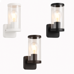 TRIO BONITO outdoor wall lamp E27 white, black, rusty