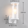TRIO BONITO outdoor wall lamp with motion sensor, 3 colors