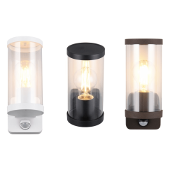 TRIO BONITO outdoor wall lamp with motion sensor, 3 colors