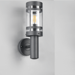 TRIO PALOMA outdoor wall lamp IP44 E27 bulb anthracite