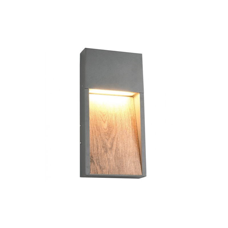 TRIO SALMON rectangular outdoor LED wall lamp 3000K IP44