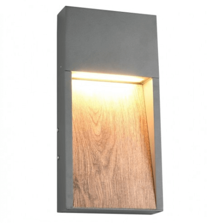 TRIO SALMON rectangular outdoor LED wall lamp 3000K IP44