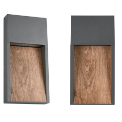 TRIO SALMON rectangular outdoor LED wall lamp 3000K IP44