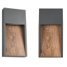 TRIO SALMON rectangular outdoor LED wall lamp 3000K IP44