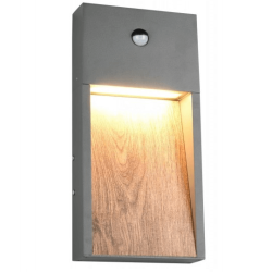 TRIO SALMON outdoor LED wall lamp 3000K with motion sensor