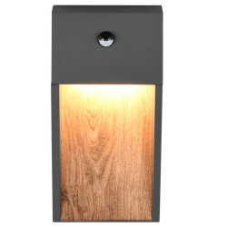 TRIO SALMON outdoor LED wall lamp 3000K with motion sensor
