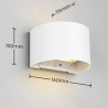 TRIO TALENT LED outdoor wall lamp with motion and twilight sensor