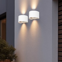 TRIO TALENT LED outdoor wall lamp with motion and twilight sensor