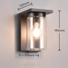 TRIO ARDILA outdoor wall lamp IP44 with twilight sensor