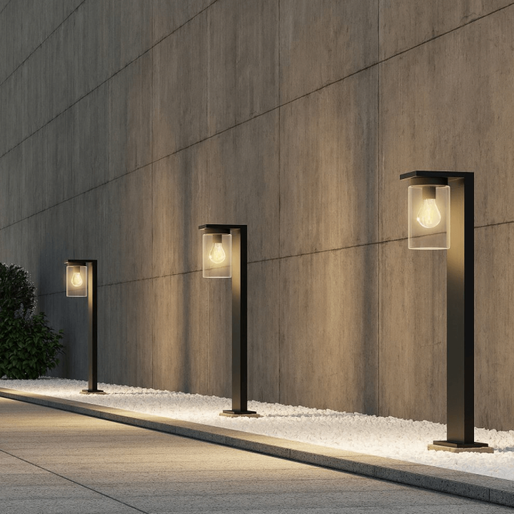 TRIO ARDILA standing garden lamp with twilight sensor